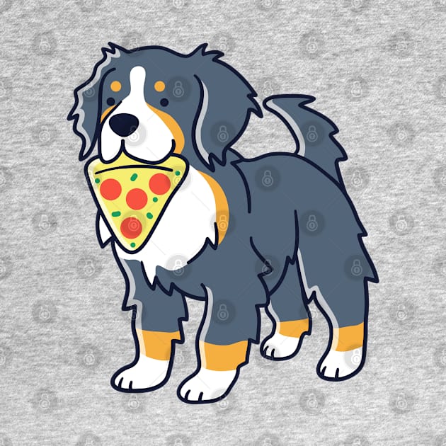 Bernese and Pizza by Wlaurence